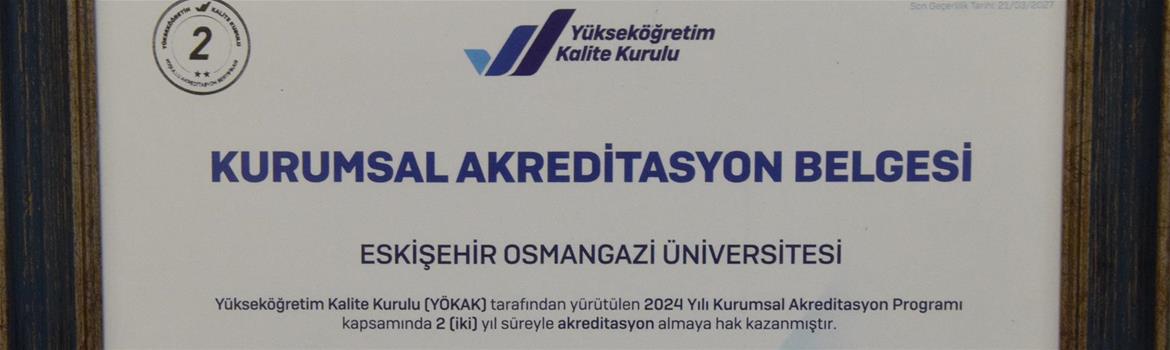 KURUMSAL AKREDİTASYON BELGESİ